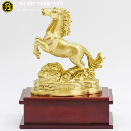 Ngựa Bằng Đồng Vàng Cỡ Nhỏ Cao 11cm