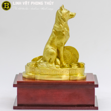 Chó Bằng Đồng Vàng Cỡ Nhỏ Cao 10cm